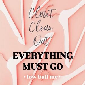 CLOSET CLEAN OUT!